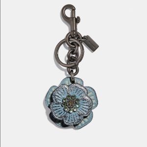 Coach Crystal Tea Rose Bag Charm